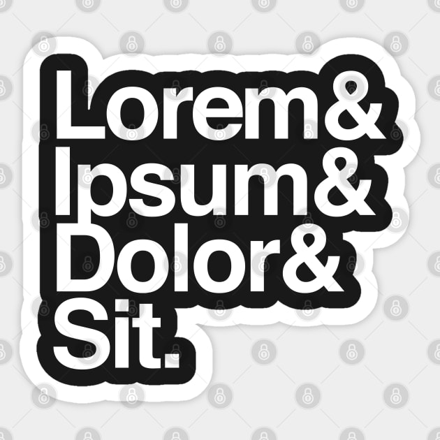 Lorem Ipsum Greek Text Graphic Design Sticker by artbitz